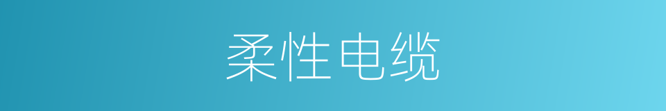 柔性电缆的同义词