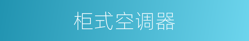 柜式空调器的同义词