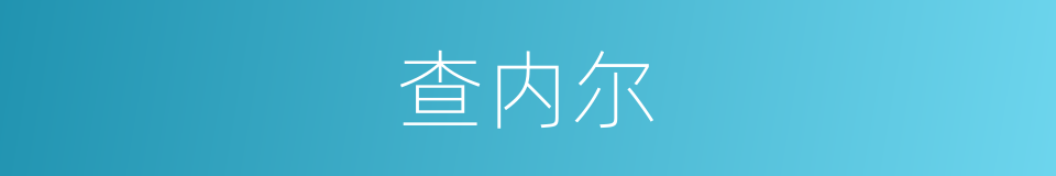 查内尔的同义词