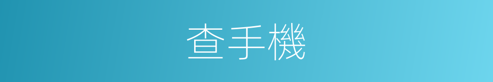 查手機的同義詞