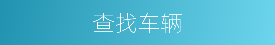 查找车辆的同义词