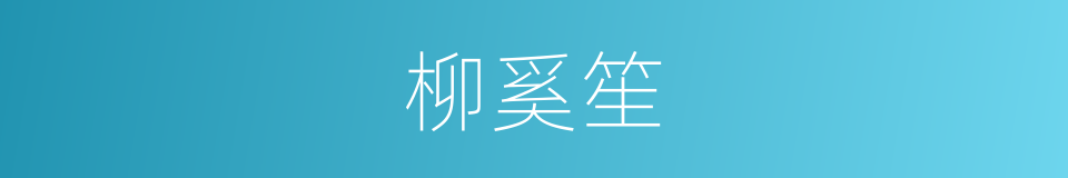 柳奚笙的同义词