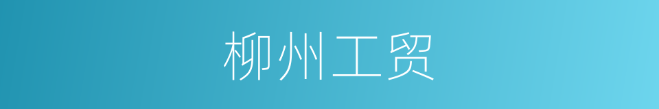 柳州工贸的同义词