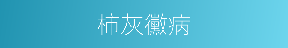 柿灰黴病的同義詞