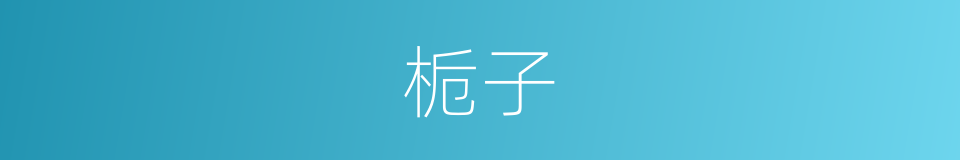 栀子的意思