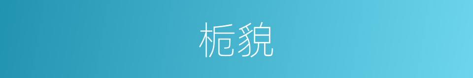 栀貌的意思