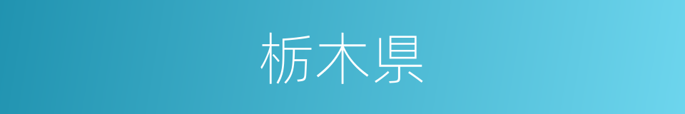 栃木県的同义词