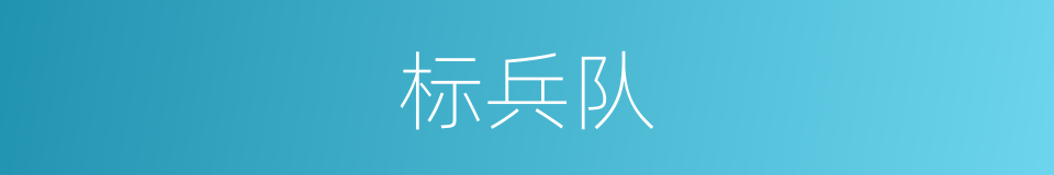 标兵队的同义词