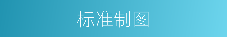 标准制图的同义词