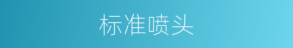 标准喷头的同义词