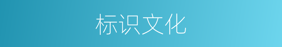 标识文化的同义词