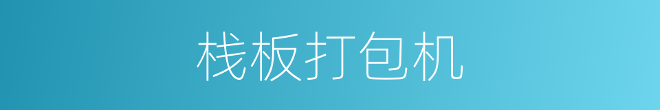 栈板打包机的同义词