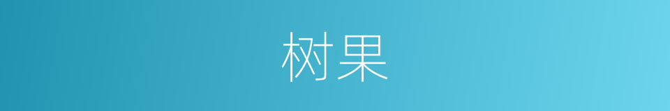 树果的意思