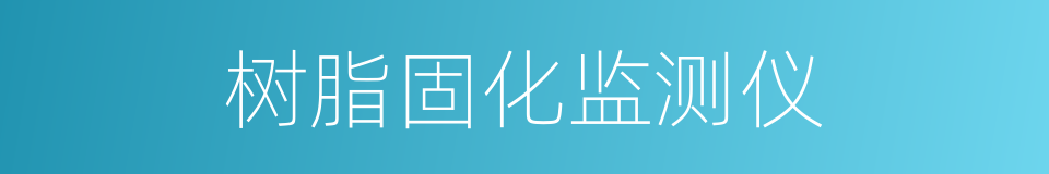 树脂固化监测仪的同义词