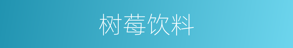 树莓饮料的同义词