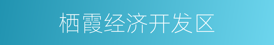 栖霞经济开发区的同义词