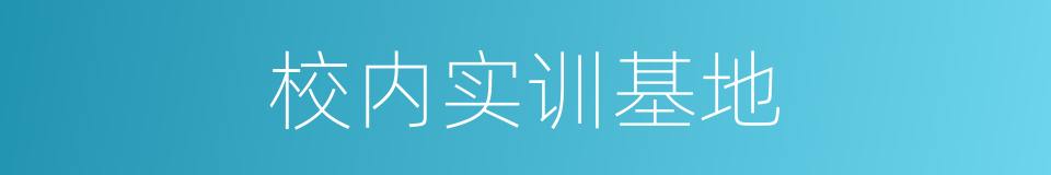 校内实训基地的同义词