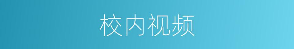 校内视频的同义词