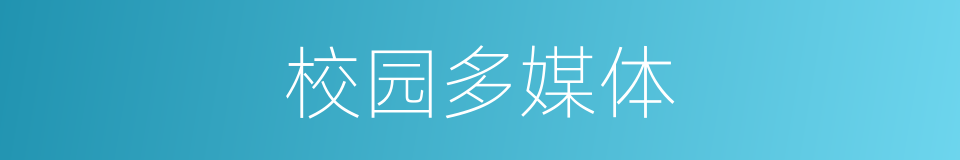 校园多媒体的同义词