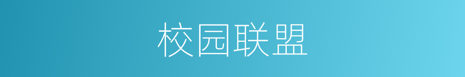 校园联盟的同义词