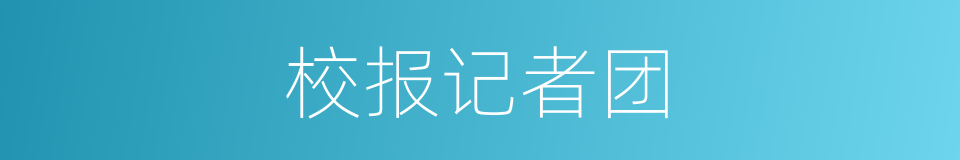 校报记者团的同义词