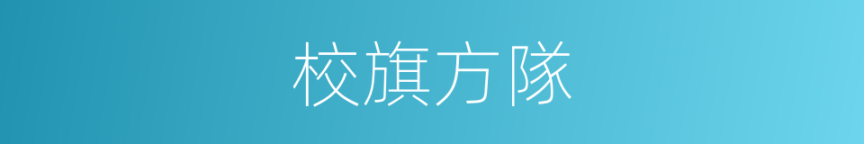 校旗方隊的同義詞