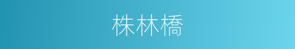 株林橋的同義詞