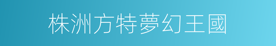 株洲方特夢幻王國的同義詞