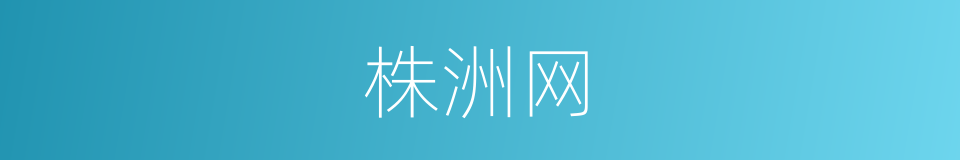 株洲网的同义词