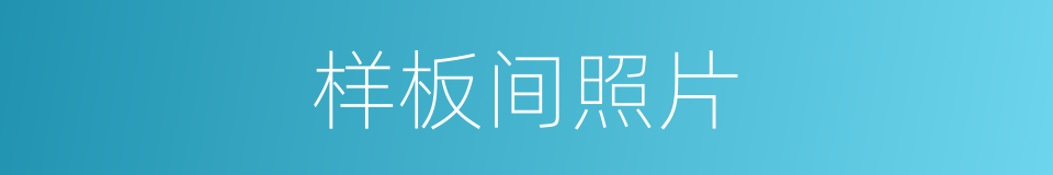 样板间照片的同义词