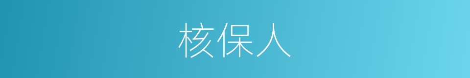 核保人的同义词