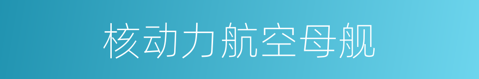 核动力航空母舰的同义词