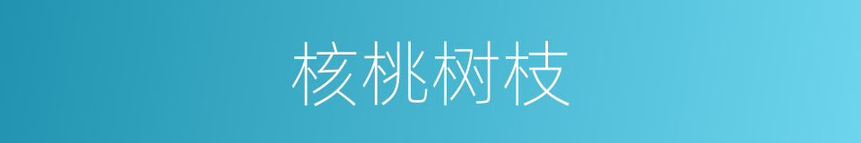 核桃树枝的同义词