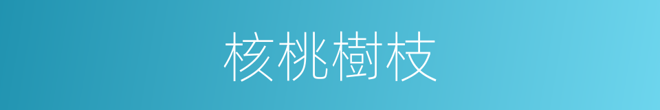 核桃樹枝的同義詞