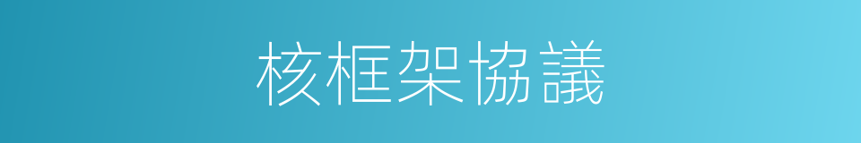 核框架協議的同義詞