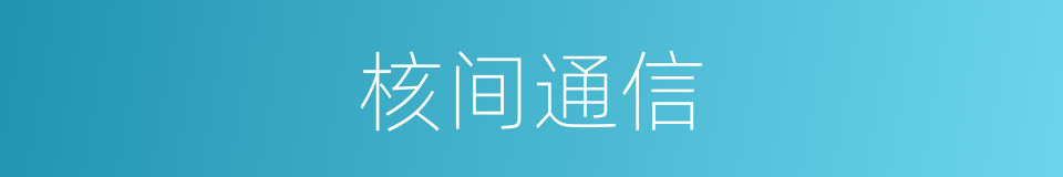 核间通信的同义词