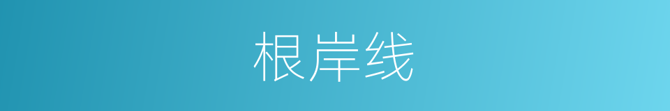 根岸线的同义词