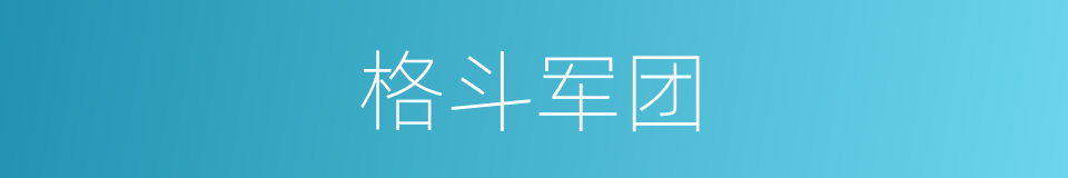 格斗军团的同义词