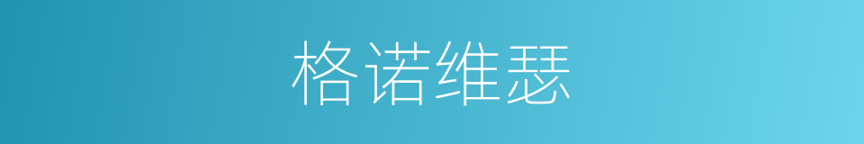 格诺维瑟的同义词