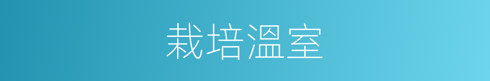 栽培溫室的同義詞