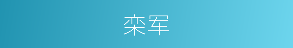 栾军的同义词