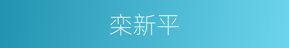栾新平的同义词