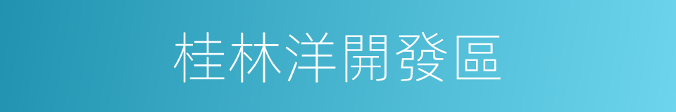 桂林洋開發區的同義詞