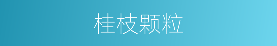 桂枝颗粒的同义词