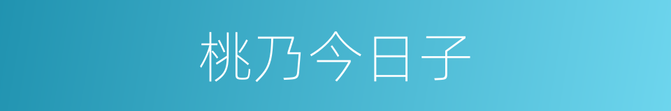 桃乃今日子的同义词