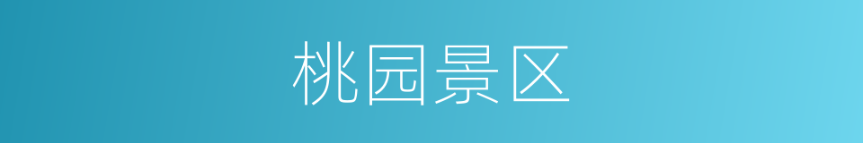 桃园景区的同义词