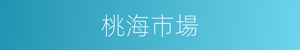 桃海市場的同義詞