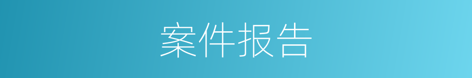 案件报告的同义词