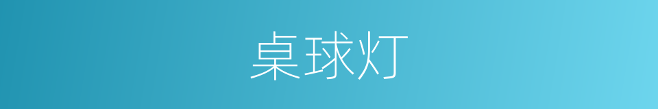 桌球灯的同义词