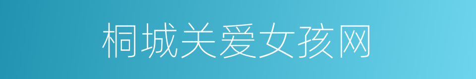 桐城关爱女孩网的同义词